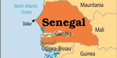 سنگال در نقشه جهان